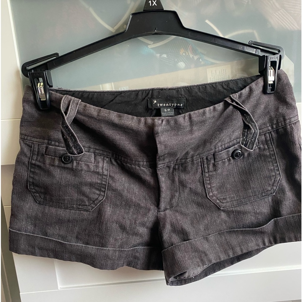 twenty one dark mini shorts